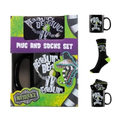 Afbeelding van Beetlejuice (Beetlejuice Beetlejuice) Mok &amp; Sokken Cadeauset
