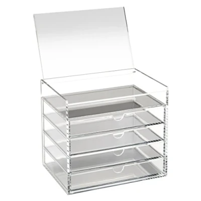 Afbeelding van OSCO Acryl 5 lade kist met flip up deksel