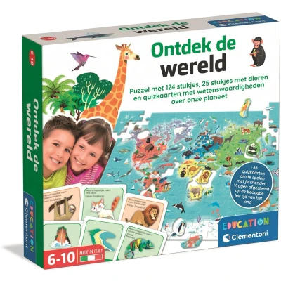 Afbeelding van Clementoni Puzzel Ontdek de Wereld 124 Stukjes