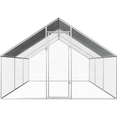 Afbeelding van vidaXL Kippenhok 2,75x6x1,92 m gegalvaniseerd staal