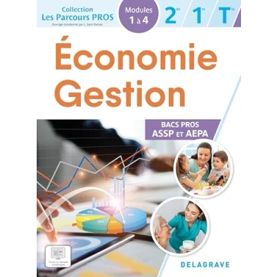 Afbeelding van PARCOURS PROS ECONOMIE GESTION 2DE 1RE TLE BAC PRO ASSP