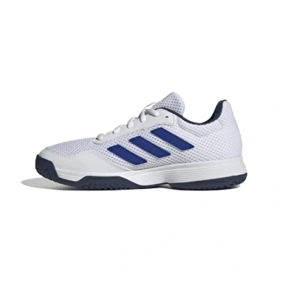 Afbeelding van adidas Performance Gamespec K Tennisschoenen voor alle ondergronden kinderen, Maat: 33.5, Ftwr white lucid blue dark Mesh