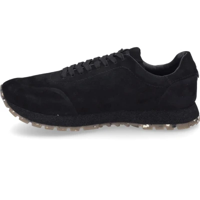 Afbeelding van Josef Seibel Sneakers laag, Heren, Maat: 44, Schwarz Veloursleer