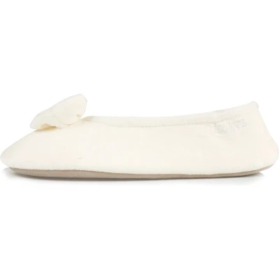Afbeelding van Isotoner Dames Ballerina Pantoffel Beige 41 42