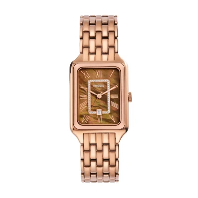 Afbeelding van Fossil Horloge Rose goldcoloured, Dames, Maat: One Size, gold coloured