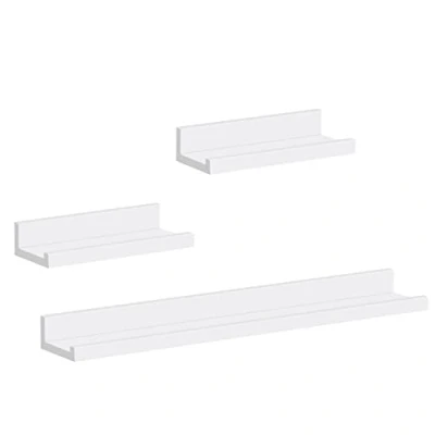 Afbeelding van WOLTU RG9491ws Set van 3 moderne wandlijsten voor foto&#039;s en tijdschriften, wit