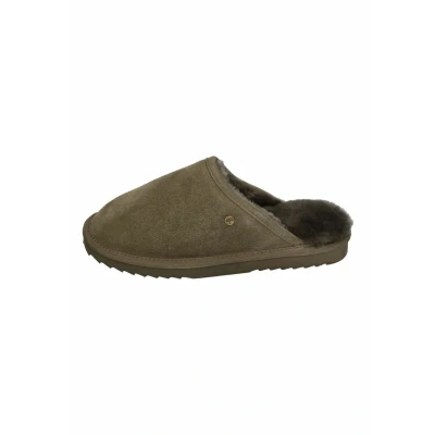 Afbeelding van Warmbat Australia Classic Pantoffels, Maat: 43, Olive Veloursleer