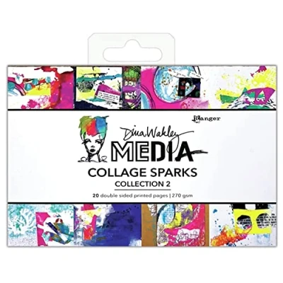 Afbeelding van Ranger Dina Wakley Media Collage Sparks Collection 2