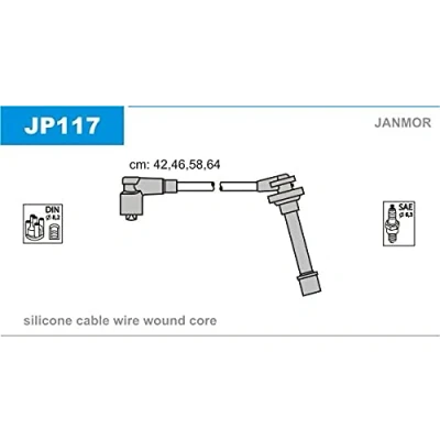 Afbeelding van JANMOR JP117 Bougiekabelset NISSAN: MICRA 2