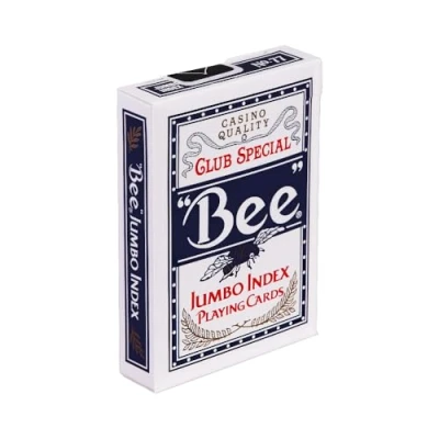 Image de Cartes Bee poker jumbo (bleu)