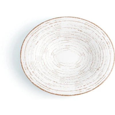 Afbeelding van Diep bord Ariane Tornado White Keramisch Tweekleurig Ø 29 cm (6 Stuks)