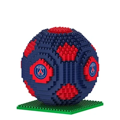Afbeelding van FOCO FC BRXLZ 3D bouwspel in de vorm van een voetbal, officieel gelicentieerd door Paris Saint Germain