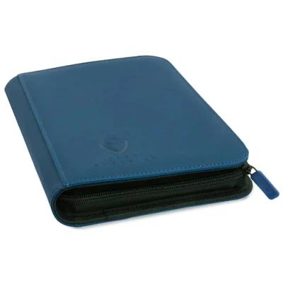 Afbeelding van Card Guardian Hoogwaardige map met 4 vakken voor 160 kaarten (blauw) Ritssluiting en zijzakken Compatibel verzamel sportkaarten, waaronder Magic the