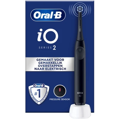 Afbeelding van Oral B iO2 Elektrische Tandenborstel Night Black 1 stuk