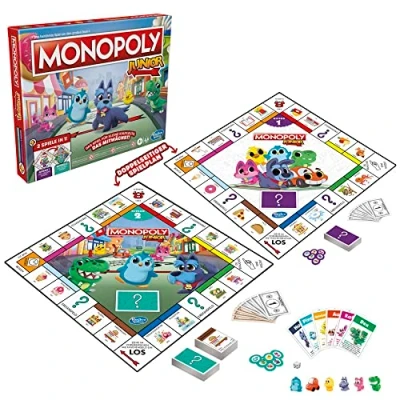 Afbeelding van Hasbro Monopoly Junior 2 Games in 1