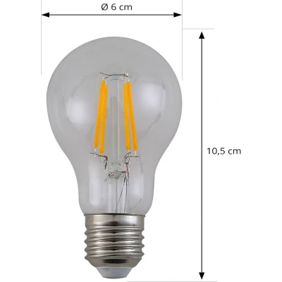 Afbeelding van LED filament lamp, helder, E27, 7,2 W, 4000K, 1521 lm