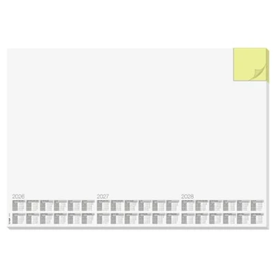 Afbeelding van Designonderlegger Sigel Memo Wit 26/27/28. 59,5x41cm 30 vel 80 grams