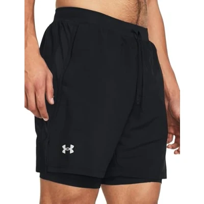 Afbeelding van Under Armour Launch Shorts Korte broeken, Heren, Maat: Large, Black