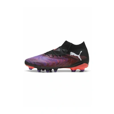 Afbeelding van Puma Future 8 PRO FG/AG Voetbalschoenen met kunststof noppen Black whiteglowing red, Dames, Maat: 40.5, white glowing red Kunststof/ textiel