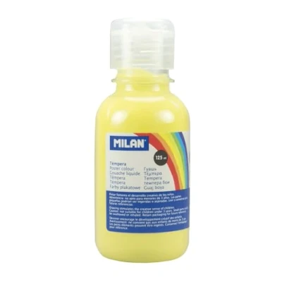 Afbeelding van MILAN Verf tempera vloeibaar citroengeel 125 ml