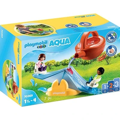 Image de PLAYMOBIL 1.2.3 70269 Balançoire d&#039;eau avec arrosoir