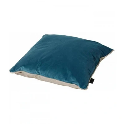 Afbeelding van Madison sierkussen 45x45 cm Velvet blue/Panama linnen