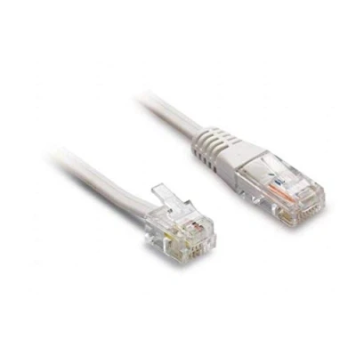 Afbeelding van Metronic 495227 Ethernet telefoonkabel RJ11/RJ45 mannelijk/mannelijk, 3 m, wit