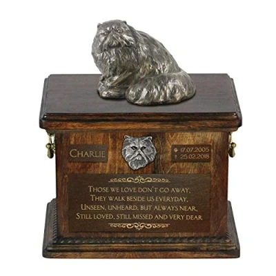 Afbeelding van Persische urn voor kattenas met beeldje, gepersonaliseerd hondenras