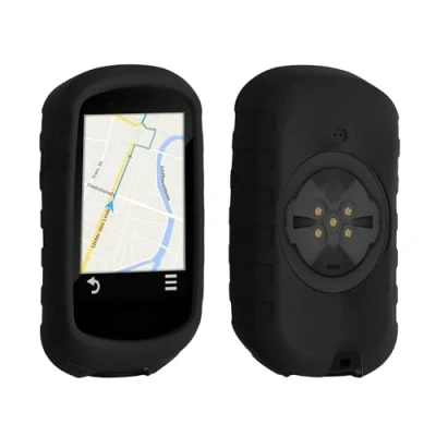 Afbeelding van kwmobile hoes geschikt voor Garmin Edge 830 Siliconen beschermhoes fietsnavigatie zwart