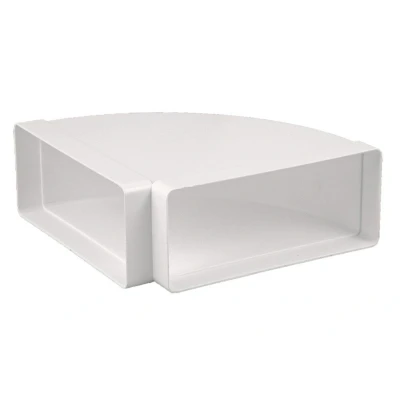 Afbeelding van Nedco hoekstuk horizontaal 90 220x90mm kunststof wit (geseald verpakt)