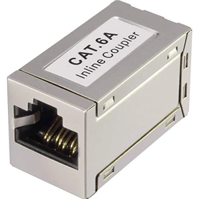 Afbeelding van Renkforce RJ45 Netwerk Adapter CAT 6A [1x bus 1x bus] Wit