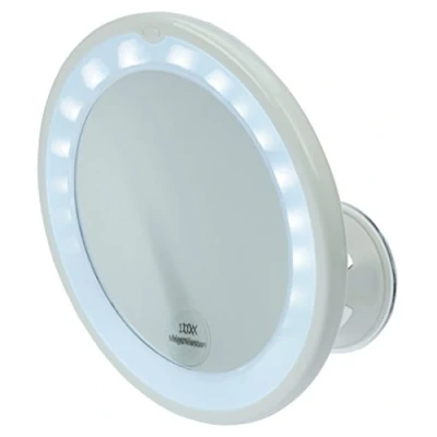 Afbeelding van Compact Mirror Mark Fantasy Model LED spiegel, wit plastic, met zeer felle verlichting