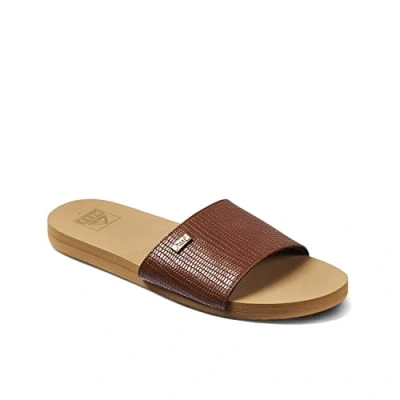 Afbeelding van Reef Bliss Nights Slide Muiltjes, Dames, Maat: 41, Brunette Hoogwaardig imitatieleer