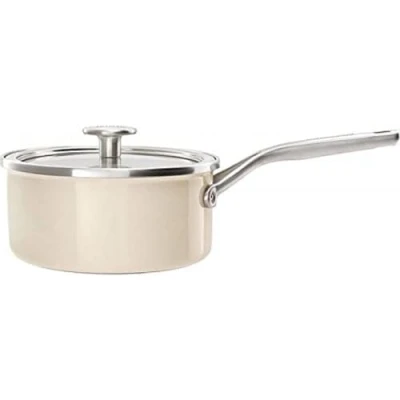 Afbeelding van KitchenAid Steelpan Steel Core Enamel Amandelwit ø 20 cm / 2.4 Liter