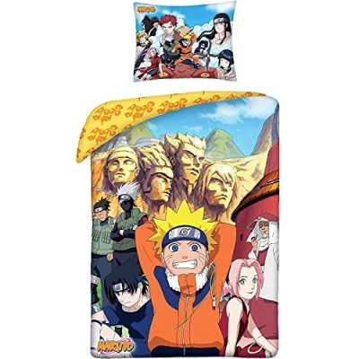 Afbeelding van Naruto Dekbedovertrek Hokage Eenpersoons 140 x 200 cm Katoen