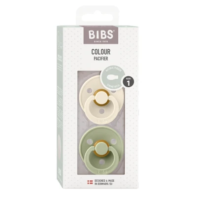 Afbeelding van BIBS Fopspeen Ivory/Sage 0 6mnd 2st