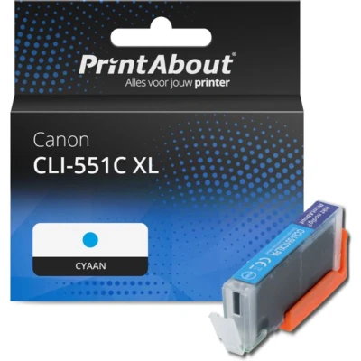 Afbeelding van Huismerk Canon CLI 551C XL Inktcartridge Cyaan Hoge capaciteit