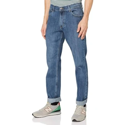 Afbeelding van Wrangler REGULAR MID STONE mannen JEANS maat 33 X 32