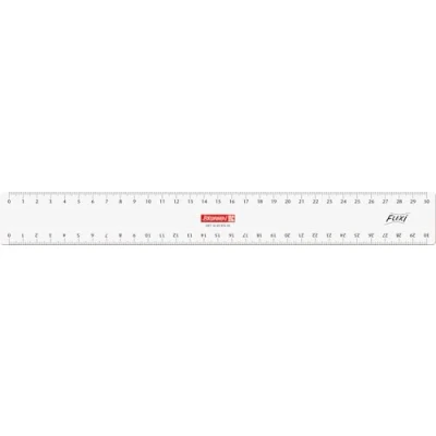 Afbeelding van Brunnen Flexibele liniaal voor kantoor, school, liniaal, 30 cm, transparant