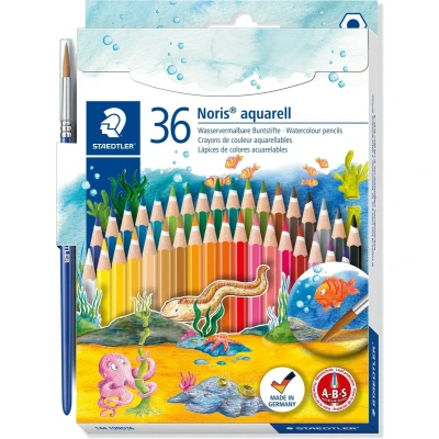 Afbeelding van STAEDTLER Noris aquarell kleurpotlood set 36 st + penseel