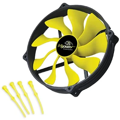 Afbeelding van Akasa Viper R PWM ventilator (140 mm, 1 x), PC ventilator, Zwart