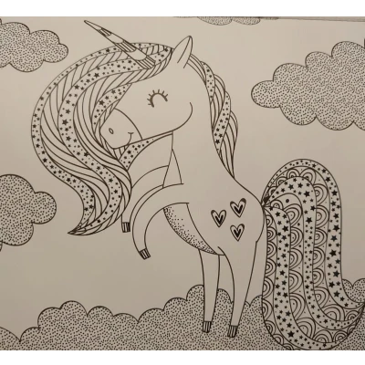 Afbeelding van Doodle Kleurboek Eenhoorn