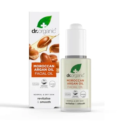 Afbeelding van Dr. Organic Marokkaanse Arganolie Gezichtsolie 30ml