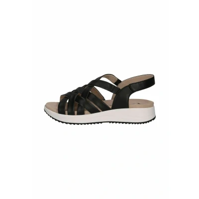 Afbeelding van Caprice Sandalen met sleehak, Dames, Maat: 40, Black nappa Schoenen