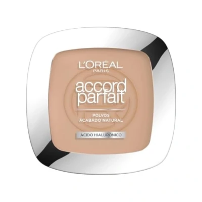 Afbeelding van L&#039;Oréal Paris Perfectrice Foundationpoeder verrijkt met minerale pigmenten &amp; hyaluronzuur alle huidtypes perfect akkoord kleur: beige (4.N) 9 g