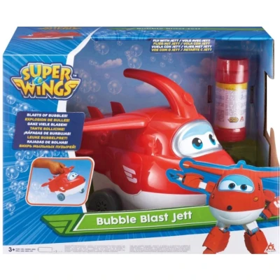 Afbeelding van Super Wings Speelfiguur Bubble Blast Jett 19,5 Cm Rood 2 delig