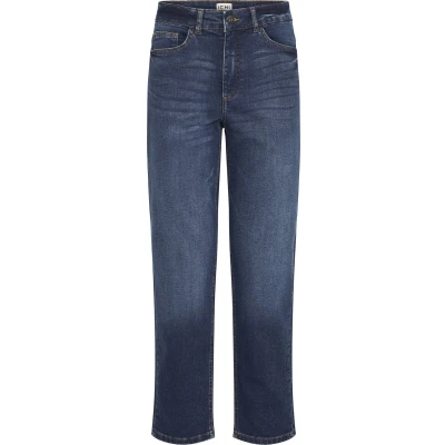 Afbeelding van ICHI Raven Straight leg jeans, Dames, Maat: 34, Dark blue