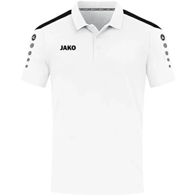 Afbeelding van JAKO Power Poloshirt, Heren, Maat: Medium, Weiß