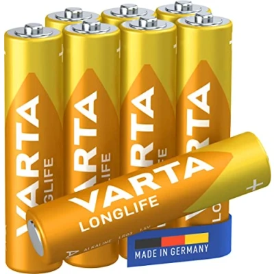 Afbeelding van Varta batterij Alkaline, Micro, AAA, LR03, 1,5 V Longlife, retailblister (8 pack)
