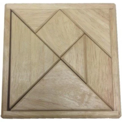 Afbeelding van Tangram Rubberwood blank 12cm.+208 V.HOT